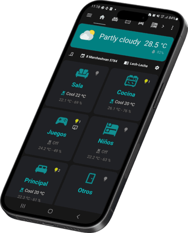 App de casa inteligente DiraSmart - control de domótica en Panamá